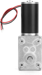 Reversible Gear Motor, 24V 8mm Shaft Gear Motor High Torsion Speed Reduce Electric Motor for Curtain Machine Advertising Equipment Window Opener Smart Device (500RPM)