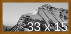 Frame It Easy 33 x 15 Hazel Wood Frame (Derby)