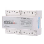 3 Phase Energy Meter Electric Power Meter, 220/380V 20-80A Kilowatt Hour KWH Meter Energy Consumption DIN Track Installation