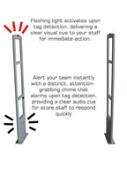 EASmartech Starter Kit - EAS RF Retail and Clothing Store Security Tower Antenna System 1000 Tags and Warning Stickers. Great for Shop Protection, Boutiqes, Store Security System Asset Protection