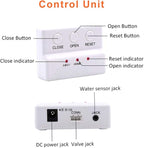 E-SDS Washing Machine Leak Detector with Automatic Water Shut-Off and Sensors and Sounds Alarm for Pipes 1" NPT, Water Leak Detector with Shutoff Valve for Laundry,Water Heaters More