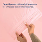 Split Head King Sheet Set – 4 Piece Flex Split Top King Sheets for Adjustable Beds - Fits 14” to 16" Mattress w/ Deep Pockets - Soft, Breathable & Cooling - Luxury Bedding and Wrinkle Free - Baby Pink