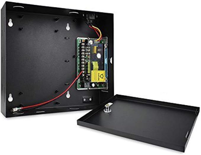 MENGQI-CONTROL Electric Strike Lock Complete TCP/IP Network Single Door Access Control Board System Kits with 110V Metal Power Supply RFID Reader+Exit Button Phone APP remotely Open Door