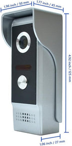 AMOCAM Wired Video Intercom System, 7 Inches Video Doorbell Door Phone System, HD Camera Kits Support Unlock, Monitoring, Dual-Way Intercom for Villa Home Office Apartment
