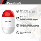 Panic Button Alarm for Security Emergency Remote Panic Alarm Siren for Home Strobe Siren,Lightweight and Compact Button with Lanyard,Emergency Alert System for House Business Shop(Battery/USB)
