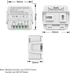 FTVOGUE Smart Curtain Controller Zigbee Switch, Voice Control, Timer, Shared Devices, Smart Relay Switch, for Home Hotel Apartment Office, with Smart Timing Function (1Pcs)