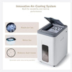 Effeluviate Heavy Duty Paper Shredder: 400 Sheets Auto Feed - Micro Cut P5 Security - Jam Proof Document Shred Machine - 13.2 Gallon Pullout Basket with Wheels for Home/Office/Commercial Use