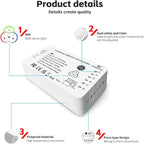 GLEDOPTO ZigBee 3.0 RGBCCT LED Strip Controller Pro RGB Color and Warm White Cold White Light Mix PWM Dimming Smart Phone App Voice Control Work with Hub Bridge (ZigBee Hub Required)