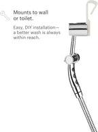 Brondell Hand Held Bidet Sprayer for Toilet: Brondell CleanSpa Advanced Bidet Attachment, Precision Pressure Control Jet Spray, Ergonomic Handheld Bidet for Toilet, Toilet Water Sprayer & Hose Set