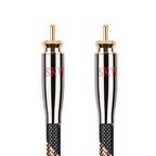 SKW Digital Coaxial Cable RCA to RCA Multiple Shield with Ultra-high Purity Copper Subwoofer Cable for HiFi Systems 3.2ft/1M