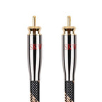SKW Digital Coaxial Cable RCA to RCA Multiple Shield with Ultra-high Purity Copper Subwoofer Cable for HiFi Systems 6.5ft/2M