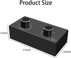 6-Way Audio Switcher, 3.5mm (1/8") Stereo Audio Switcher, Plug & Play Compatible with PC, Laptop, MP3, MP4, Headphone, Game System ect. (6 in-1 Out)