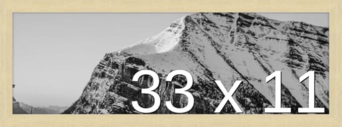 Frame It Easy 33 x 11 Wheat Wood Frame (Derby)