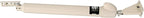 Touch 'n Hold Smooth Door Closer - Single Kit (Almond) - Standard-Duty Door Closer with Touch-Button Hold Open Feature & Smooth Closing Motion – for (Medium & Lightweight) Storm, Screen Doors.