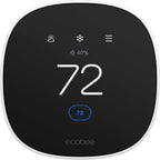 ecobee Smart Thermostat Essential - Energy Star Certified programmable Wi-Fi Thermostat - Works with Siri, Alexa, and Google Assistant
