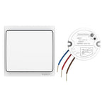 Self-Powered Wireless Light Switch and Receiver Kit, Linptech Remote Control ON/Off for Home LED Plug in Ceiling Lights, Closet Lamp, Pull Chain Light, Pool Lights, Fan - No Battery No Wiring, White