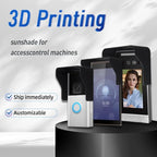 YJNBEST Face Recognition Terminal Cover 3D Printing Glare Sun Shade Cover for Face Recognition Terminal/Door Keypad/Door Access/Attendance Machine, Inner Diameter 5.31in