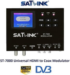 SatLink ST-7000 HDMI to RF Digital Modulator/Encoder Delivers 1080p HDMI Video to TVs as HD ATSC or QAM (J.83B) Channel via Coax Network