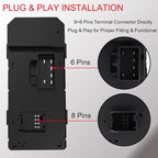 Power Window Master Control Switch Front Left Driver Side fit for 2007-2013 Chevy Silverado GMC Sierra 1500 2500HD 3500HD Traverse HHR Buick Enclave Replaces OE 25789692, 20945129, 25951963, 20945224
