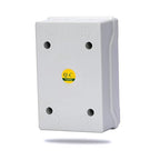 Mollom 4 Way Power Distribution Box with Bus Bars and Din Rail for Miniature Circuit Breaker MCB, Waterproof IP66.Padlock Available for Indoor and Outdoor Use