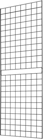 7RiversART Gridwall Panel, 2'x6', Heavy Duty, Black, Commercial Grade, Wall Display, 1 Pack, Metal, Powder Coated, Freestanding, Retail, Trade Shows, Organize Garages, Closets, Grid Panel