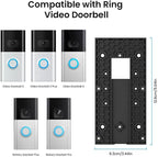 No-Drill Adhesive Mount for Ring Video Doorbell, Doorbell Bracket for Home Apartments Office (for Ring Video Doorbell 4, Battery Doorbell Plus/Pro)