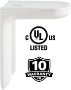 Sanus Outlet Shelf Speaker Mount - Heavy Duty Shelf Holds Devices up to 10 lbs - DIY Install Works with Both Standard & Decora Outlets - Perfect for Sonos & Other Smart Speakers