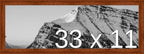 Frame It Easy 33 x 11 Russet Wood Frame (Derby)