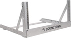 Sound Town 4U Aluminum 2-Post Desktop Open-Frame Rack, Angle Adjustable, for Audio/Video, Network Switches, Routers, Patch Panels (2PF-4A)