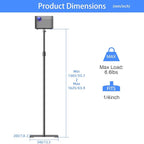 suptek Exdentable 63.9" Projector Stand 360°Swivel, Height Adjustable 53.7-63.9inch, Mini Projector Mount Bracket, Compatible with Home Office Video Vlog DVR Camera, PR001FL