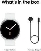 Samsung Galaxy Watch 8 (2025) 44mm Bluetooth Smartwatch, Cushion Design, Fitness Tracker, Sleep Coaching, Running Coach, Energy Score, Heart Rate Tracking, Silver [US Version, 2 Yr Warranty]