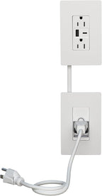 Legrand Wiremold In-Wall Power Outlet Extender Kit, White, 6 Foot Cable, For Kitchen Remodel and Outlet Relocation, IWPE-WH