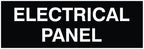 All Quality Basic Electrical Panel Sign - Fire Regulation Safety Compliance Sign - Black - Large (1 Pack)