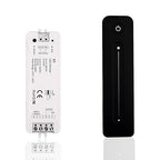 Dimmer Switch with Remote Magnetic Wall-Mounted RF Wireless Control Sensitive Touch Slide Controller Kit for Single Color LED Tape Brightness Adjust DC 5V-36V 8A (Single Color)