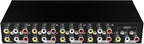 Manual 8Way Video Signals Switcher Box 8in 1Out Video Vid Switching Box Switcher Easy Switching Device Source Management