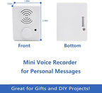 XLW 16 Minutes Voice Recorder for Stuffed Animals,Voice Box for Recordable Presents Button Sound Box for Crafters, Hobbyists, School Presentations,Personalized Items,Christmas New Year Present -White