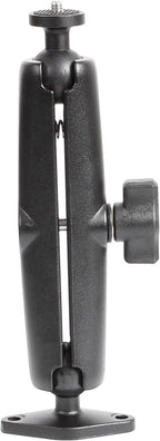 xik Heavy Duty 1/4"-20 Thread Mount: 5.91 inch Aluminum Long Arm with Double Ball Head & 1" Ball- Rhombic Base - Fits DSLR Camera, CCTV, Action Cam, Projector, Security Camera (Wall/Desk/Car/Boat)