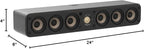 Polk Signature Elite ES35 Slim Center Channel Speaker - Hi-Res Audio Certified, Dolby Atmos & DTS:X Compatible, 1" Tweeter & (6) 3" Woofers, Dual Power Port for Effortless Bass, Stunning Black