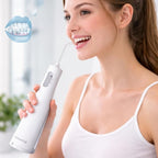 NOVAATOZ HydroOne Cordless Battery Operated Water Flosser for Teeth & Gums | Portable & Waterproof Oral Irrigator | 2 Pressure Modes | Travel Friendly