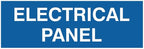 All Quality Basic Electrical Panel Sign - Fire Regulation Safety Compliance Sign - Blue - Small (1 Pack)