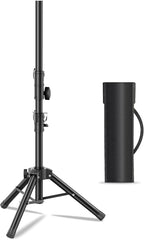 Small Speaker Stands, Lightweight 35mm Compatible Insert, Adjustable Height from 24-50 Inch Speaker Tripod Stand Support 55 LB with Storage Bag