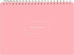 Undated Weekly Planner | 8.25” x 11.75” Work To-Do Notebook | ADHD Academic Organizer | Multi-Layout | Men and Women Planner | College Supplies | Pink | Landscape Layout