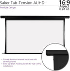 Elite Screens Saker Tab-Tension AcousticProUHD RC1 Kit, 120-INCH 20" Drop Acoustically Sound Transparent Projector Screen, SKT120UH2-E20-AUHD