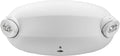 Lithonia Lighting Quantum Emergency Light, Contemporary Commercial LED Emergency Lights with 2 Aimable Lamp Heads, Ceiling or Wall Mount, White Thermoplastic, UVOLT (ELM2L UVOLT LTP M12)