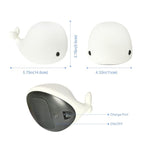 LEDHOLYT Night Light for Kids, Cute Silicone Nursery Dolphin Lamp for Baby and Toddler, Animal NightLight for Bedroom, Squishy Night Lamp for Kids Room (Dolphin)