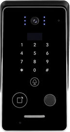 Smart Home 7-Inch Video Intercom Doorbell System with HD Display & Touch Keypad, Fingerprint/Key Card/Password/Remote Unlock, 1200lbs Magnetic Lock (NC) & Exit Button for Homes & Villas