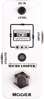 MOOER Micro Looper Guitar Loop Pedal Effect Pedal with 30 Minutes Recording Time, Unlimited Overdubs, Pure Sound for Electric Guitar