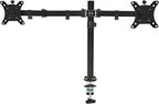 Elevon Dual Monitor Stand for 13-32 inch Computer Screens, Full Adjustable Two Screen Computer Monitor Arm, VESA Mount with C-Clamp/Grommet Base