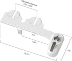 Left Handed Bidet Attachment for Toilet - Self-Cleaning control panel on left side Dual Nozzle (Frontal & Rear Wash) Non-Electric Adjustable Water Pressure, Water Bidet Toilet Seat Attachment