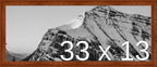 Frame It Easy 33 x 13 Russet Wood Frame (Derby)
